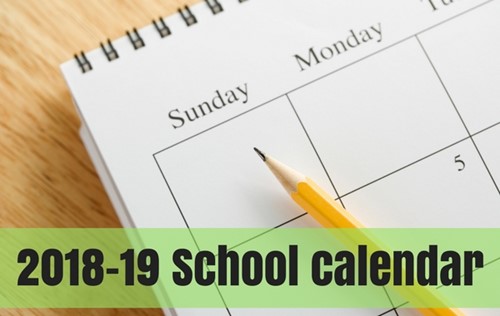 School 2018-2019 Calendar